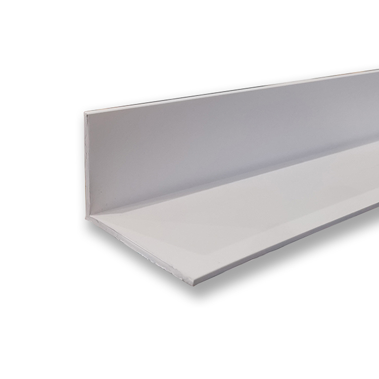 műanyag L-takaróprofil és szögtakaró, fehér